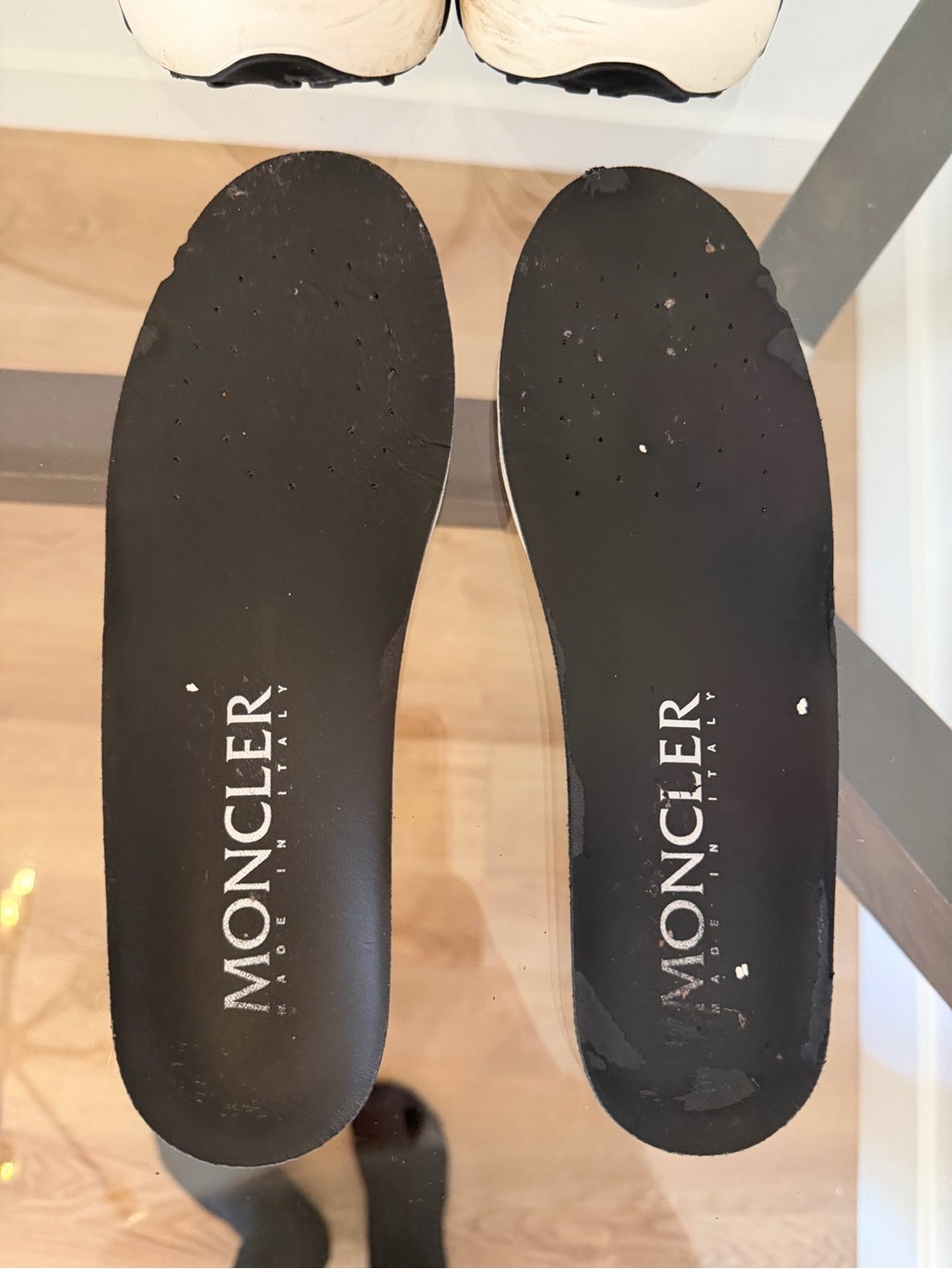 Moncler Black Neoprene Sneakers Chunky Sole Logo Size 6.5 - Picture 13 of 15
